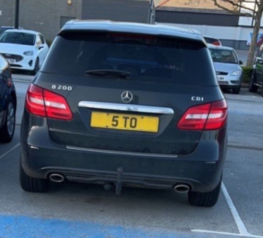Registration plate STO - 5 TO