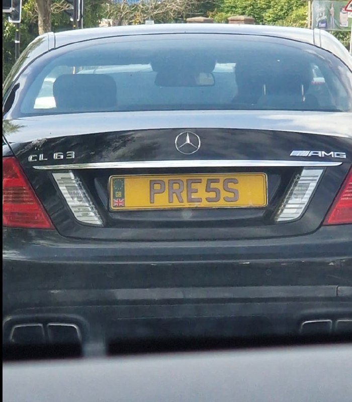 Registration plate PRESS - PRE 5S