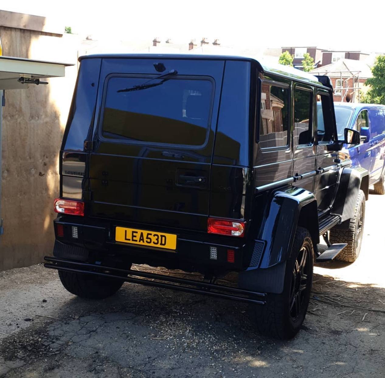 Registration plate LEASED - LEA 53D