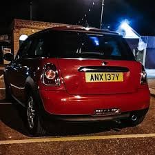 Registration plate ANXIETY - ANX 137Y