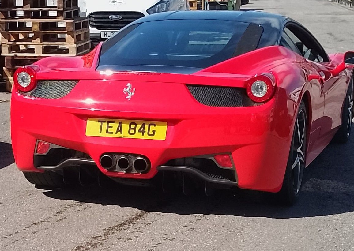 Registration plate TEABAG - TEA 84G