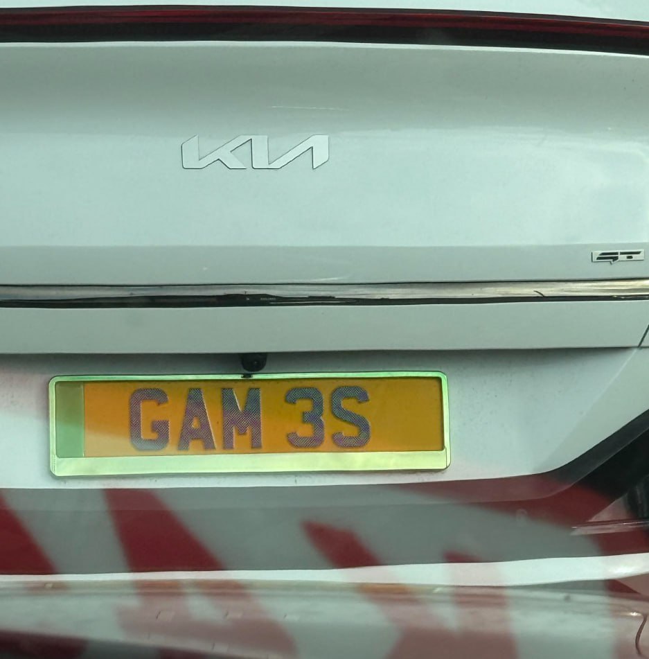 Registration plate GAMES - GAM 3S