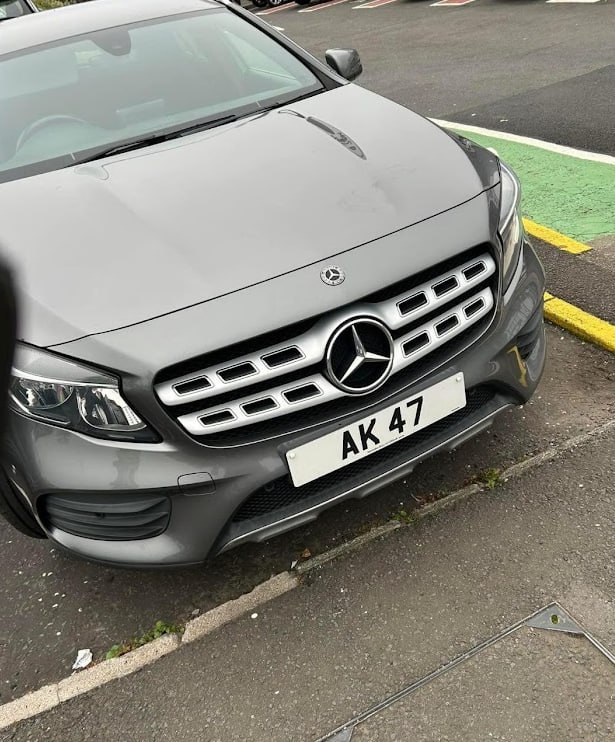 Registration plate AK47 - AK 47