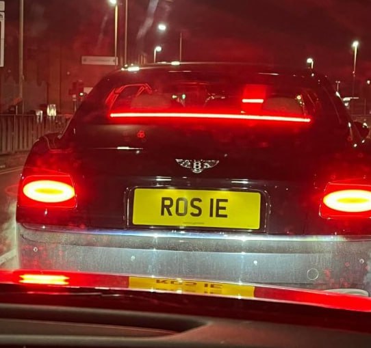 Registration plate ROSIE - ROS 1E