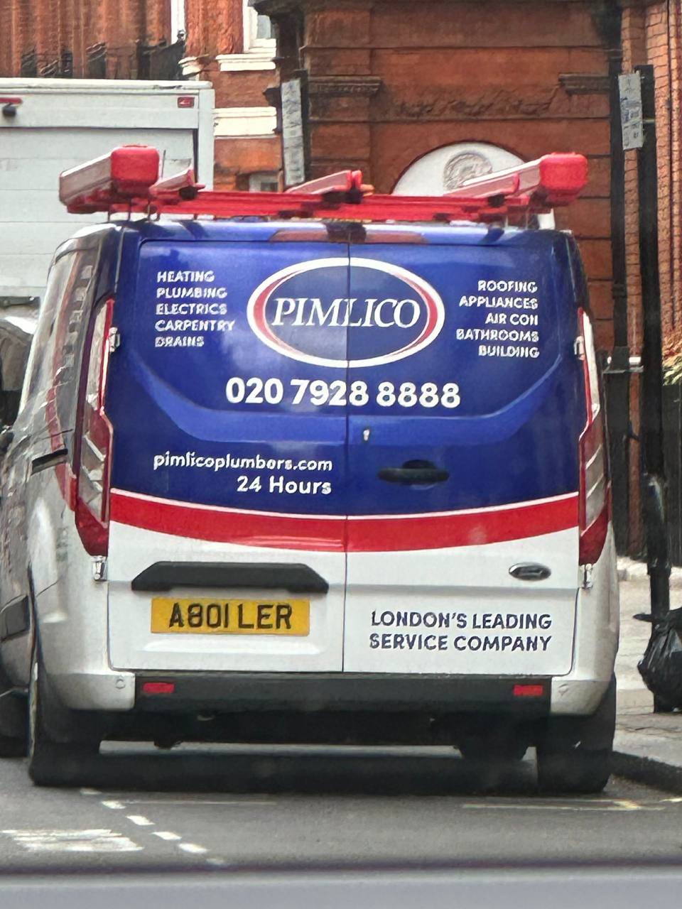 Registration plate A BOILER - A801 LER