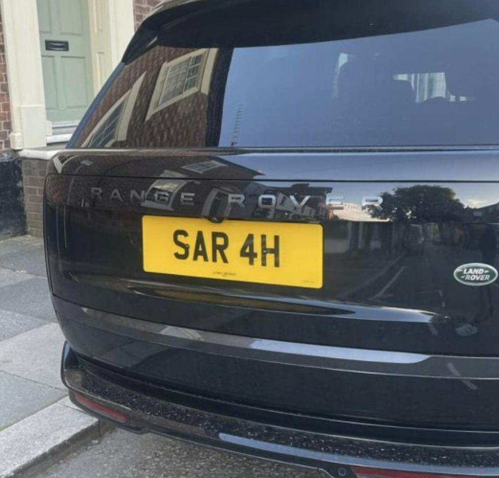 Registration plate SARAH - SAR 4H