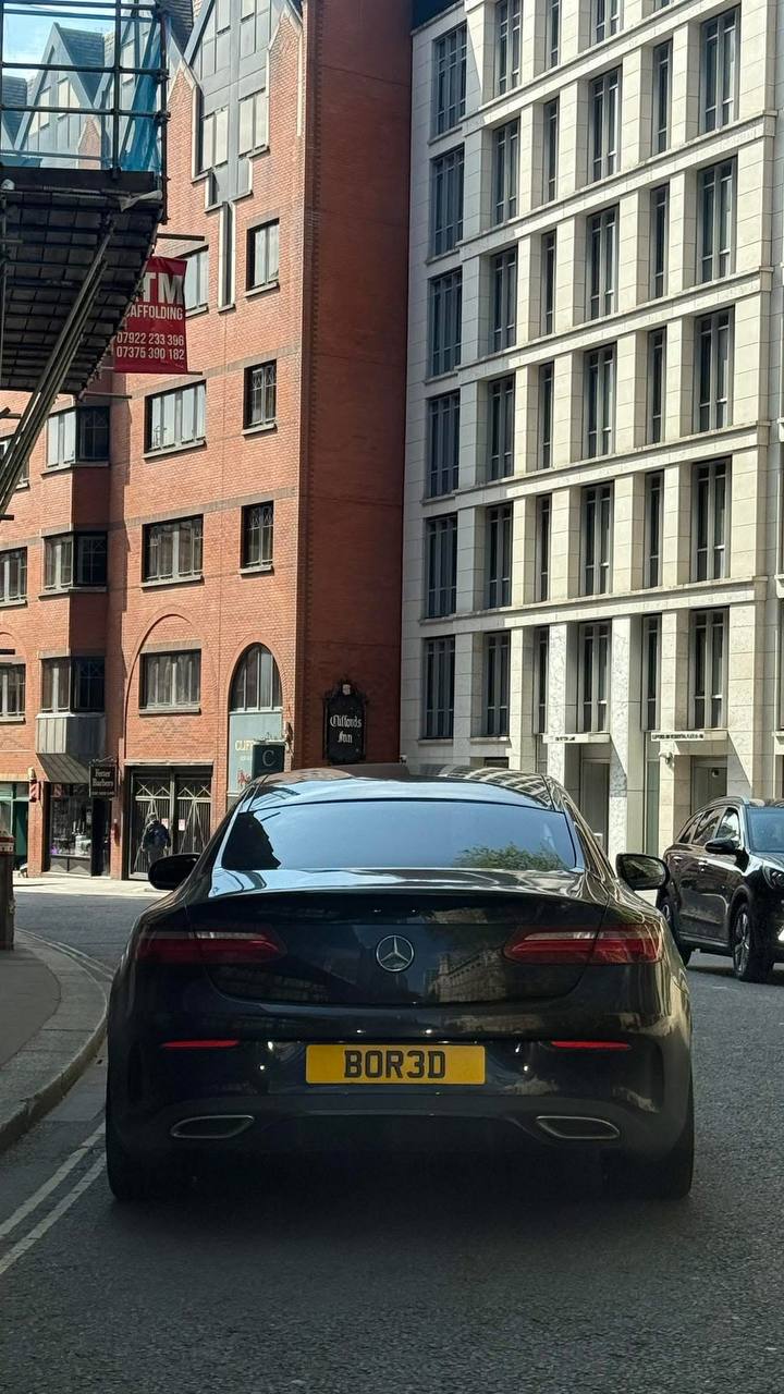 Registration plate BORED - BOR 3D