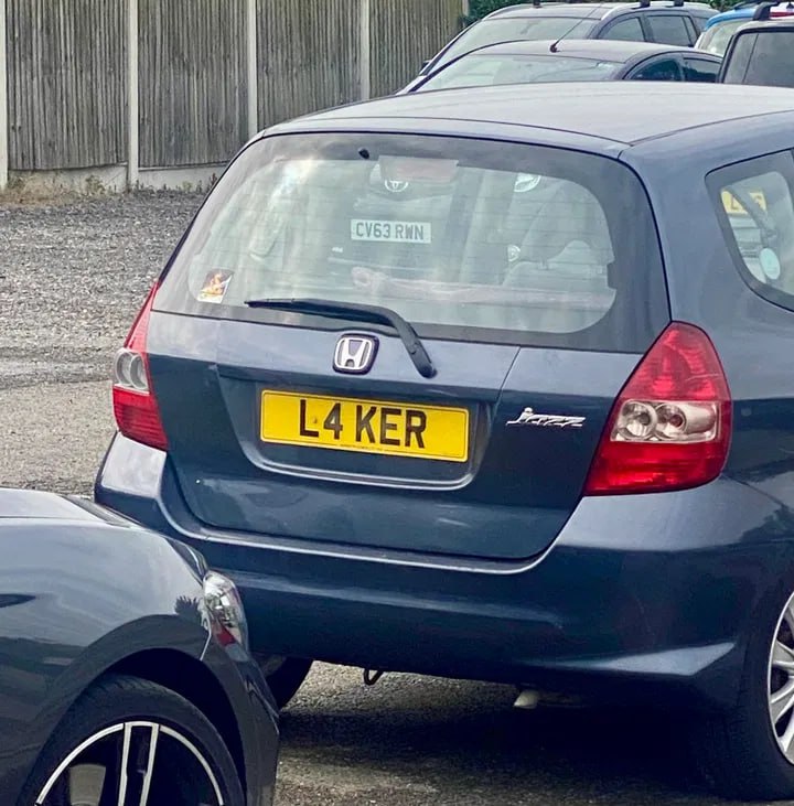 Registration plate LAKER - L4 KER