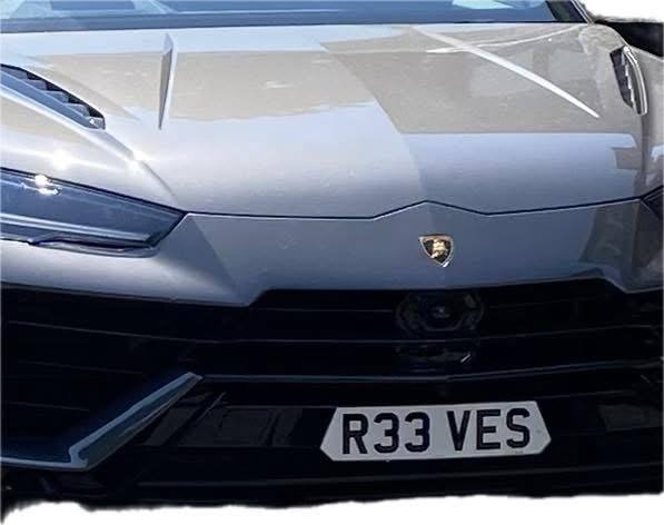 Registration plate REEVES - R33 VES