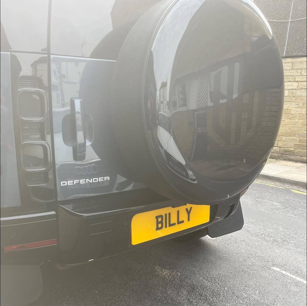 Registration plate BILLY - B1 LLY