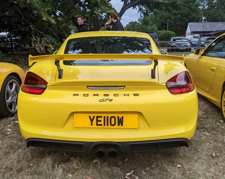 Registration plate YELLOW - YEL 10W