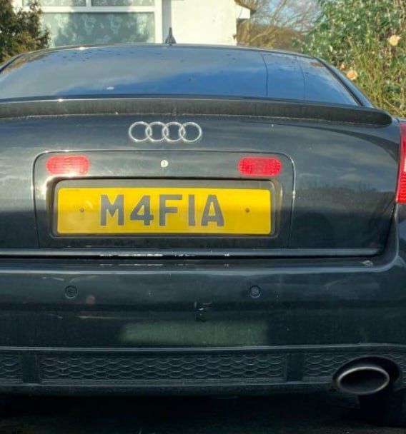 Registration plate MAFIA - M4 FIA
