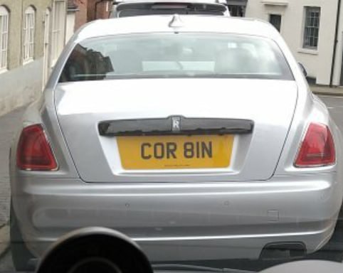 Registration plate CORBIN - COR 81N