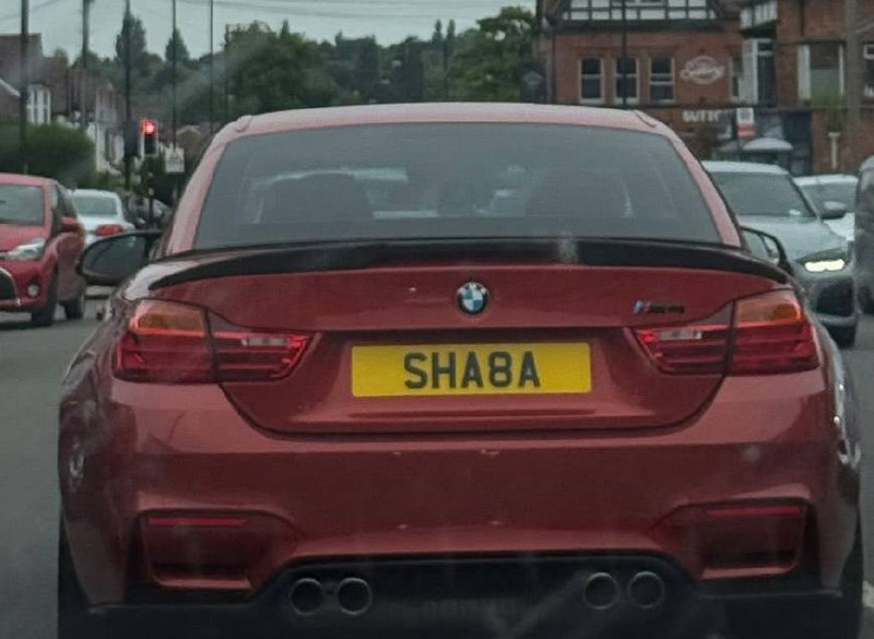 Registration plate SHABA - SHA 8A