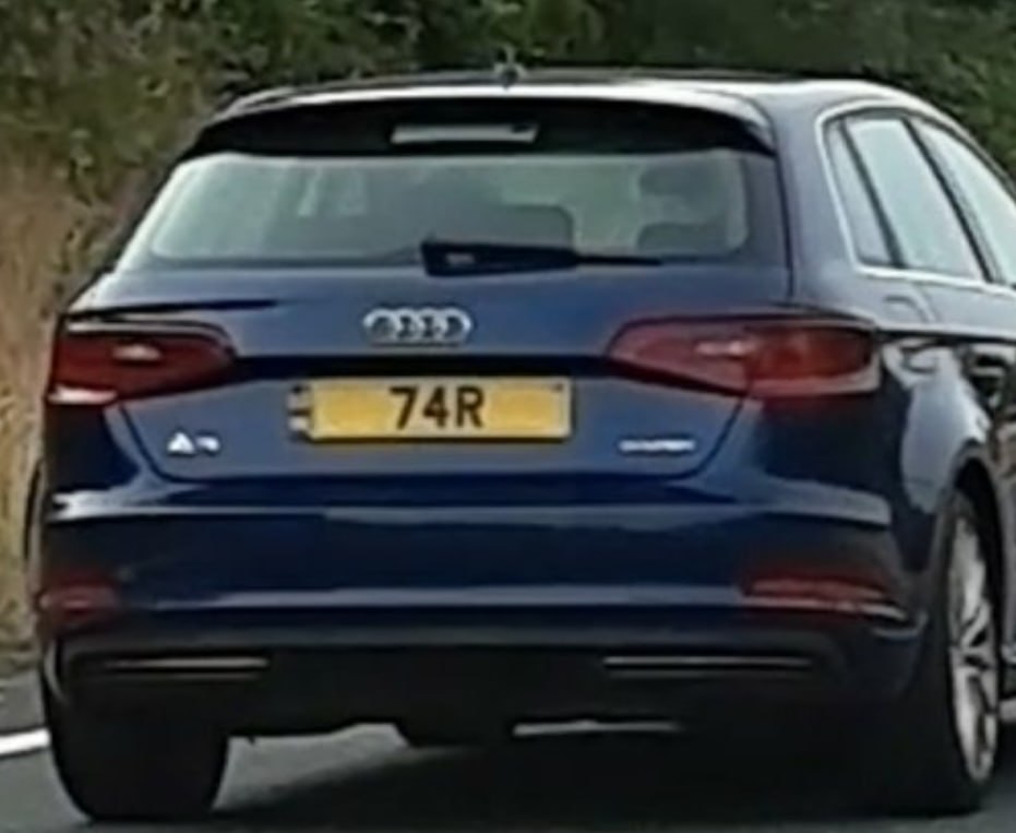 Registration plate TAR - 74 R