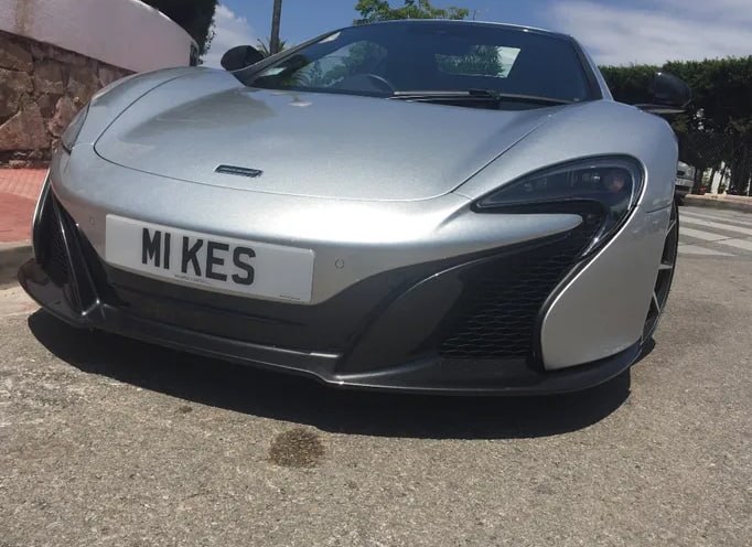 Registration plate MIKES - M1 KES