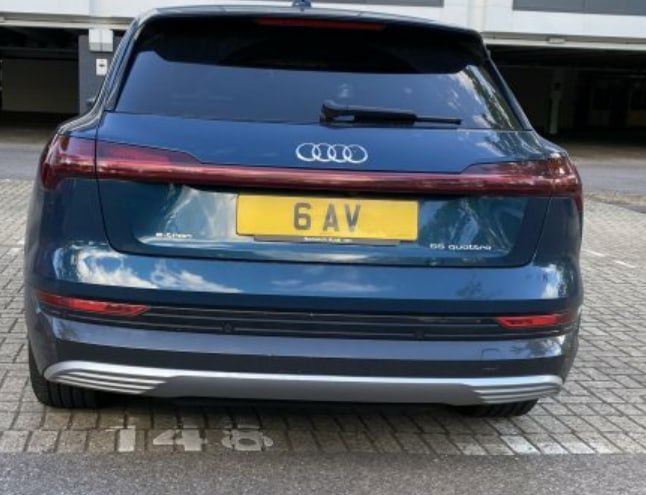Registration plate GAV - 6 AV