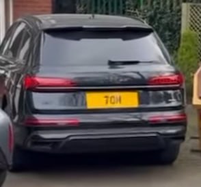Registration plate TOM - 70 M