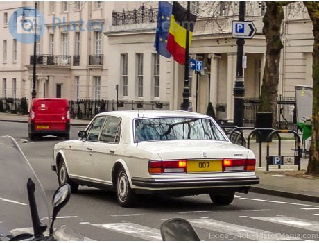 Registration plate 007 - OO 7