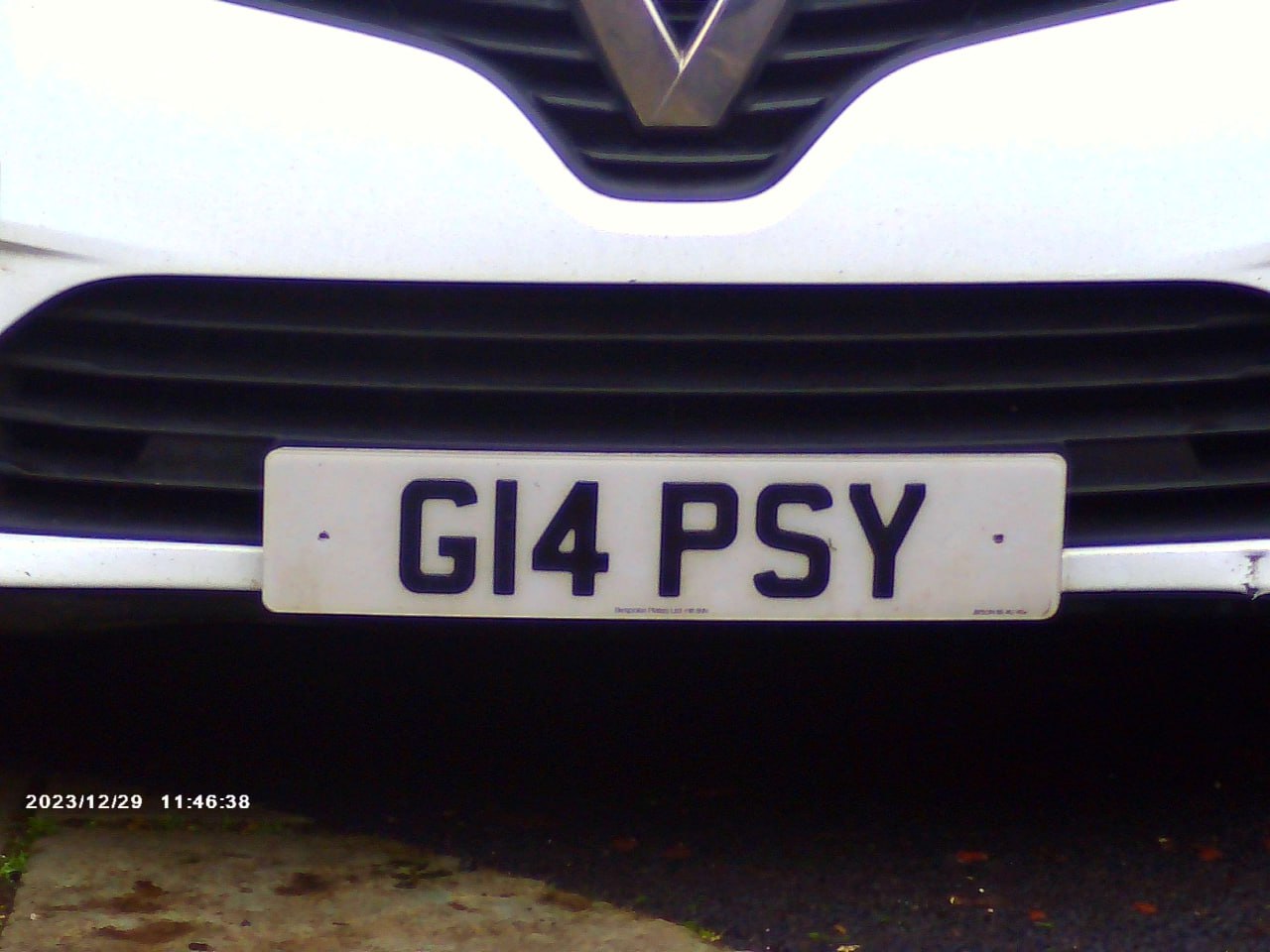 Registration plate G14 PSY - GYPSY