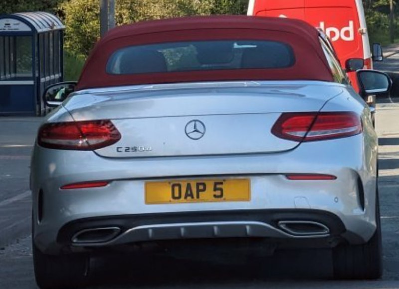 Registration plate OAPS - OAP 5