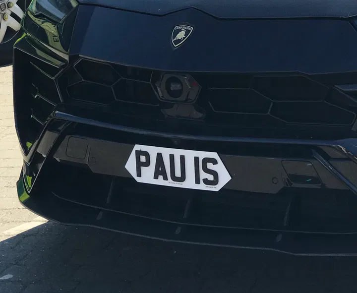 Registration plate PAULS - PAU 1S