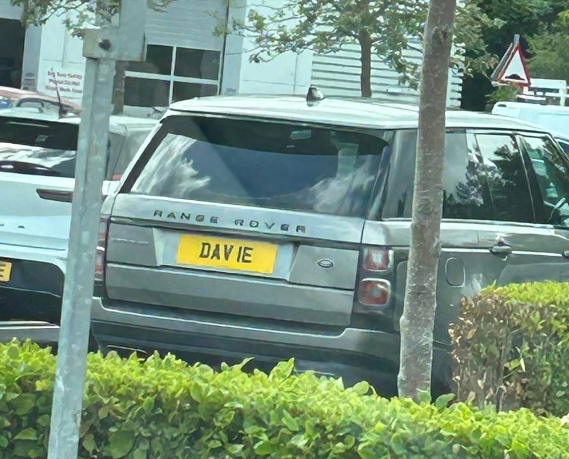Registration plate DAVIE - DAV 1E
