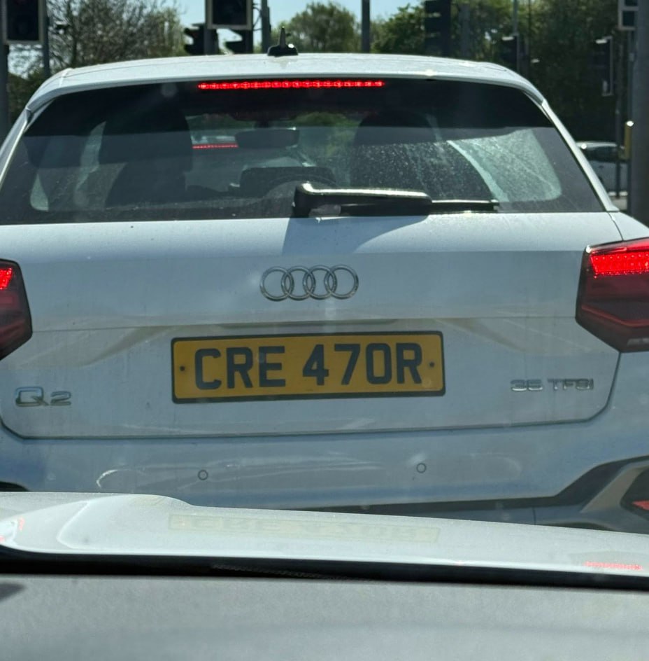 Registration plate CREATOR - CRE 470R