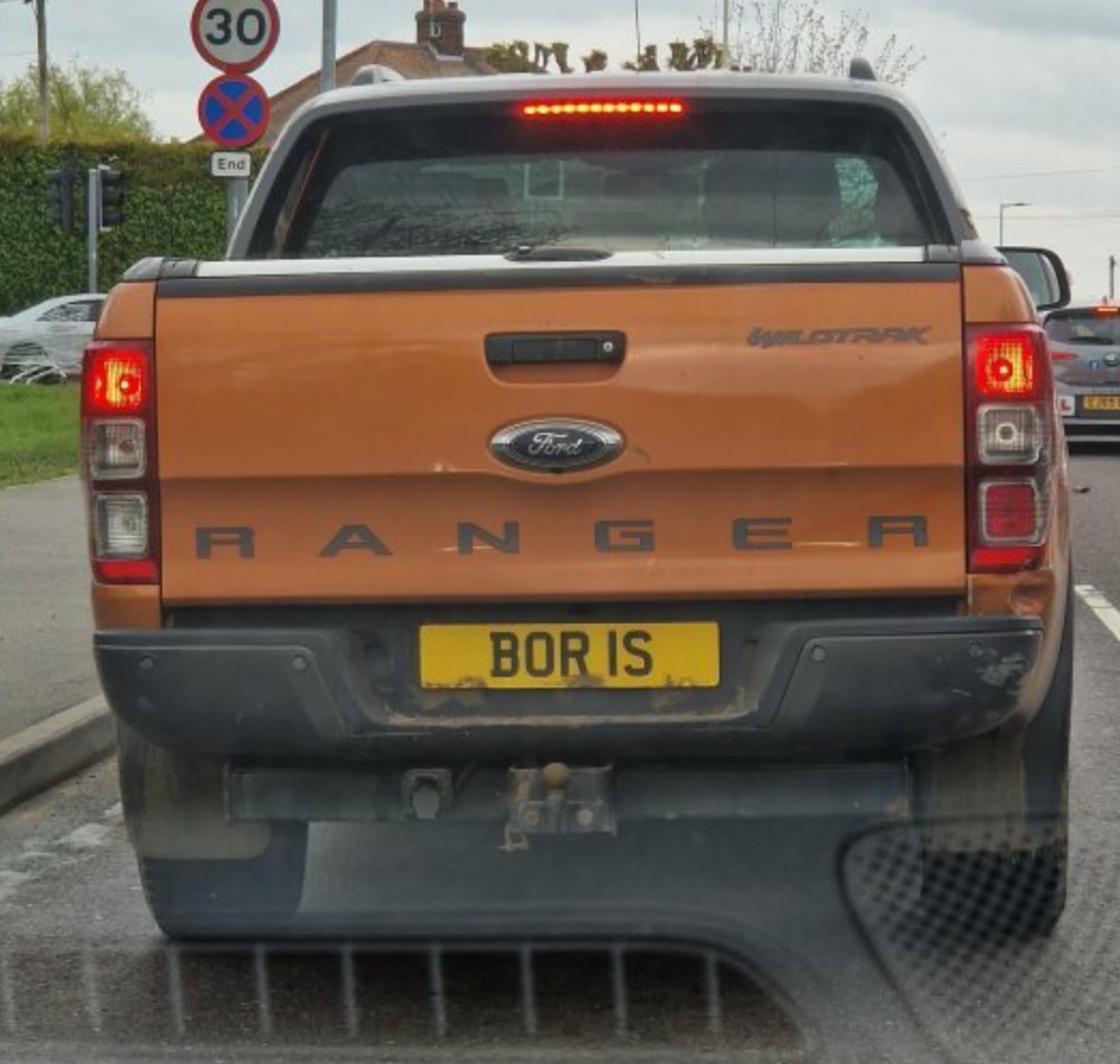 Registration plate BORIS - BOR 1S