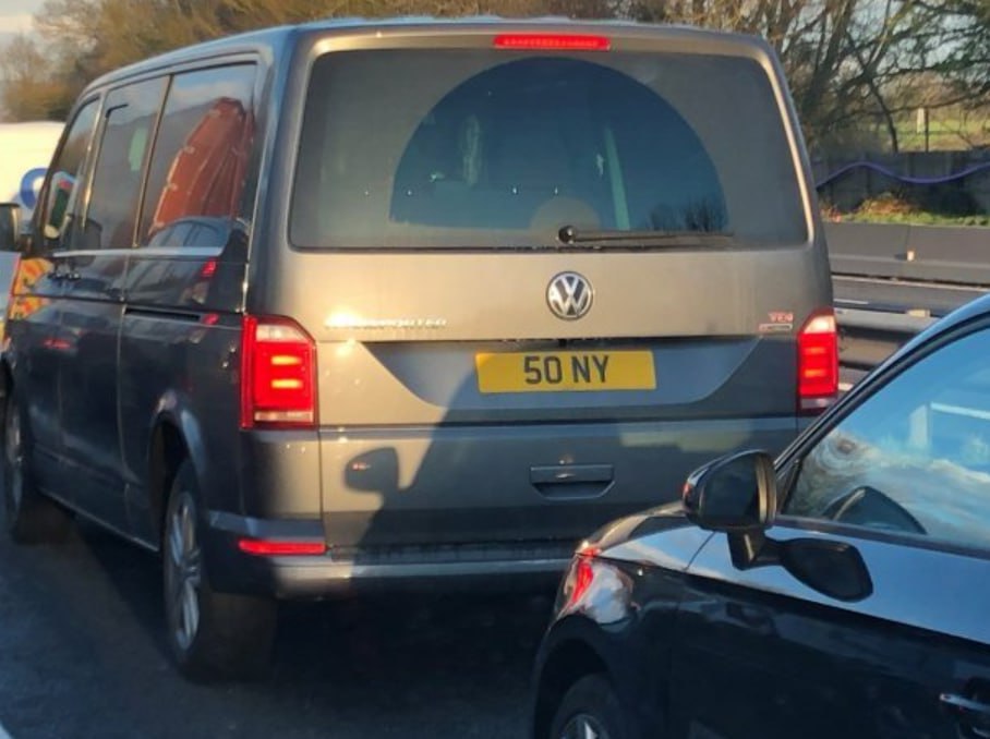 UK Registration Plate 50 NY