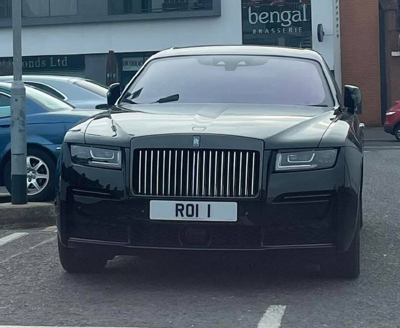 Registration plate ROLL - ROI 1