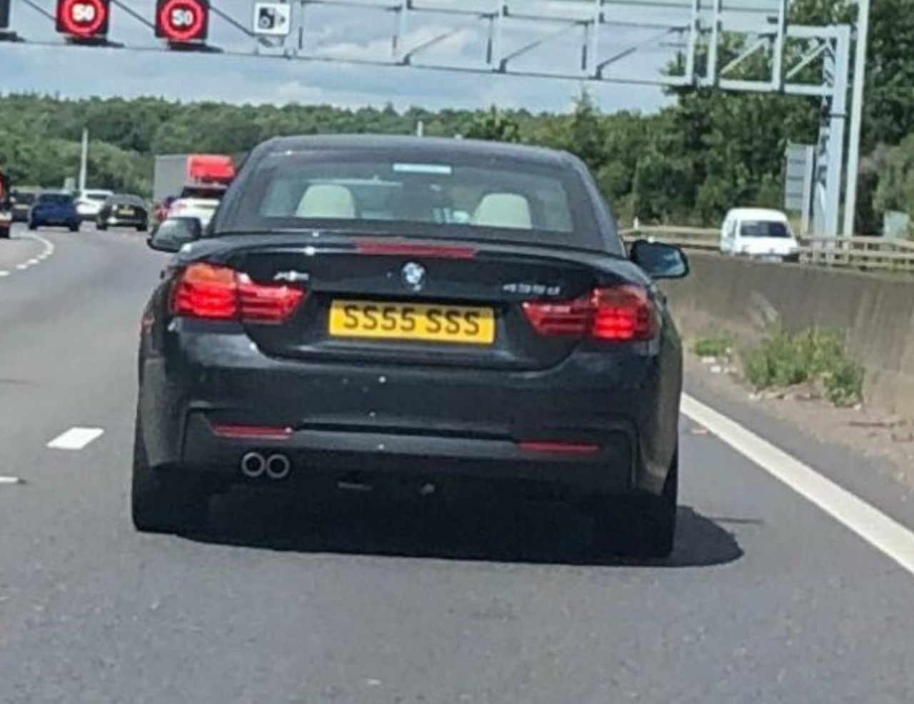 Registration plate SS55 SSS