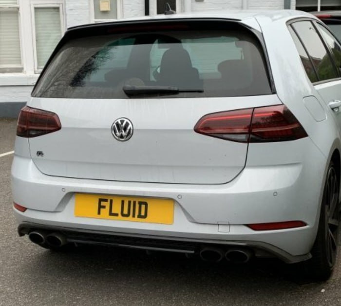 UK Registration Plate FLU 1D