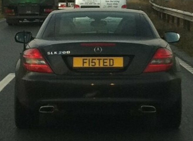 Registration plate FISTED - F15 TED