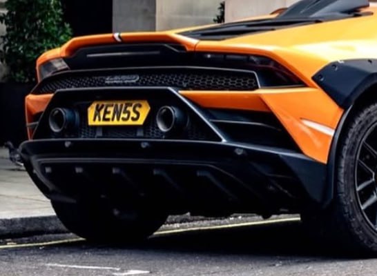 Registration plate KENS - KEN 5S