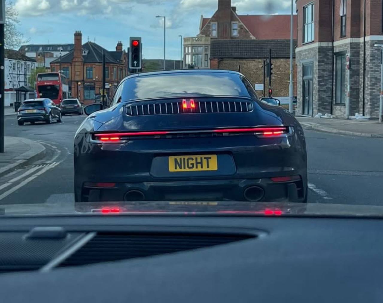 Registration plate NIGHT - N1 GHT