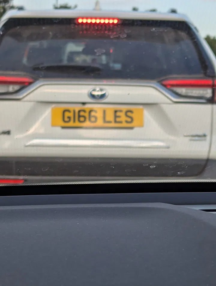 Registration plate GIGGLES - G166 LES
