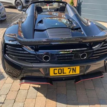 Registration plate COLIN - COL 7N
