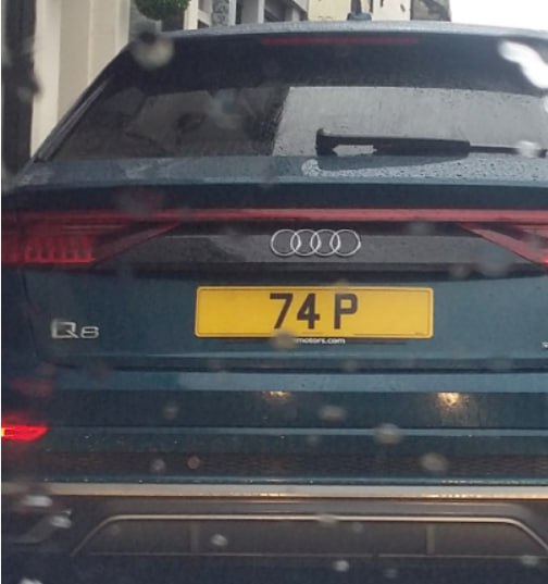 Registration plate TAP - 74 P