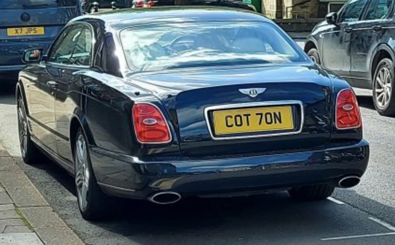 Registration plate COTTON - COT 70N