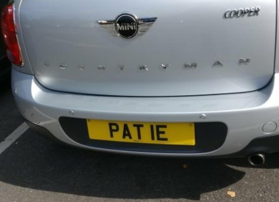 Registration plate PATIE - PAT 1E