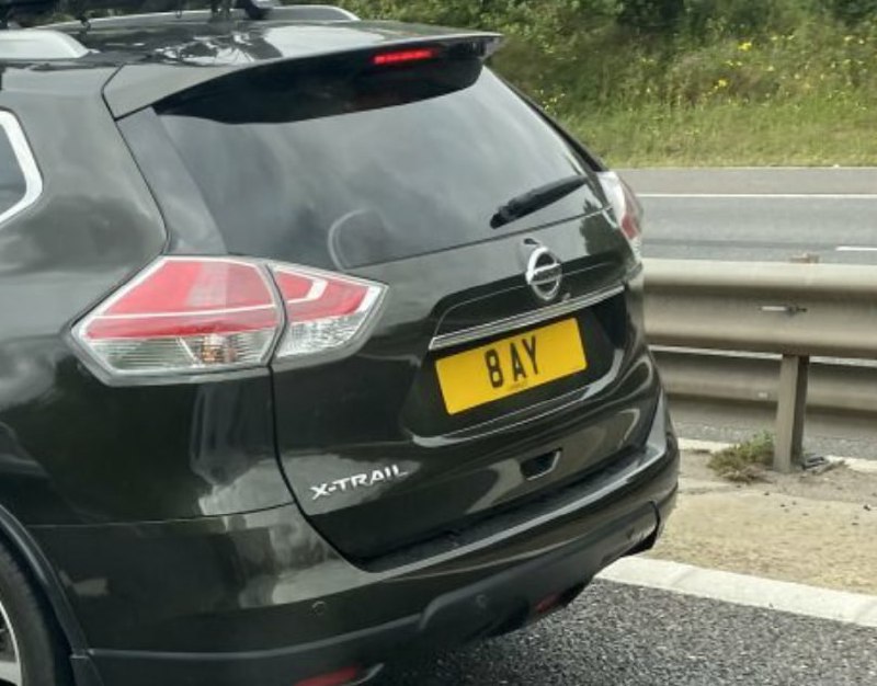 Registration plate BAY - 8 AY