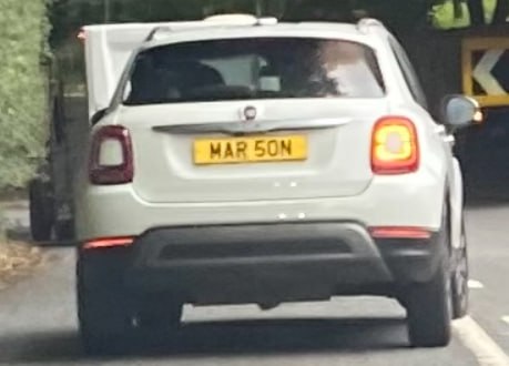 Registration plate MARSON - MAR 50N