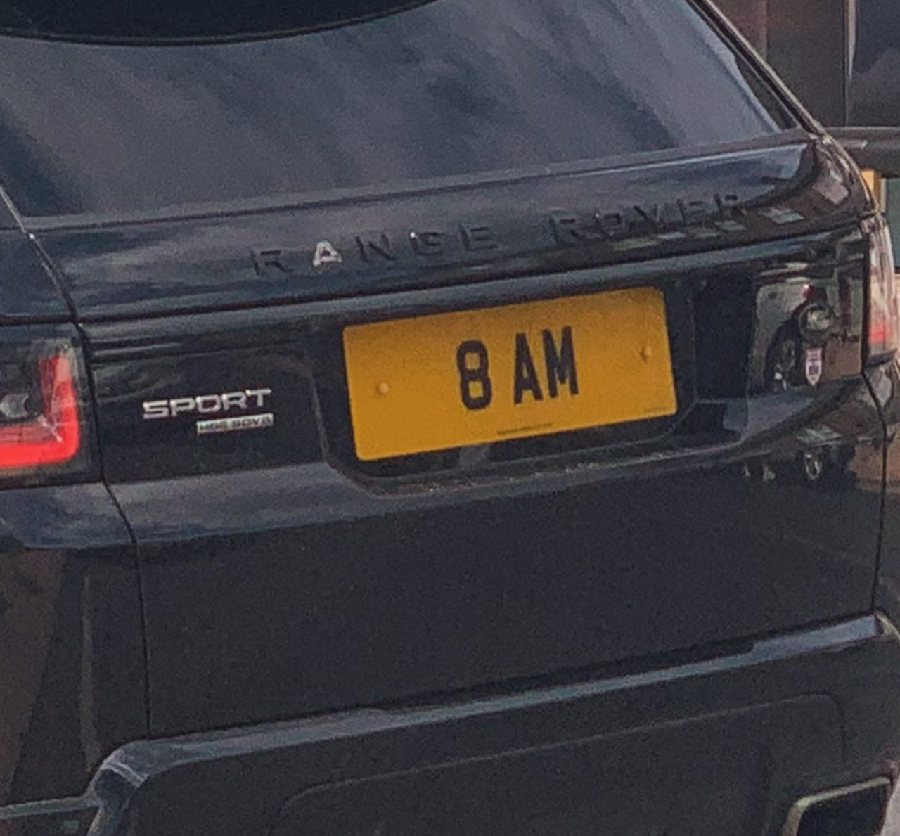 Registration plate BAM - 8 AM