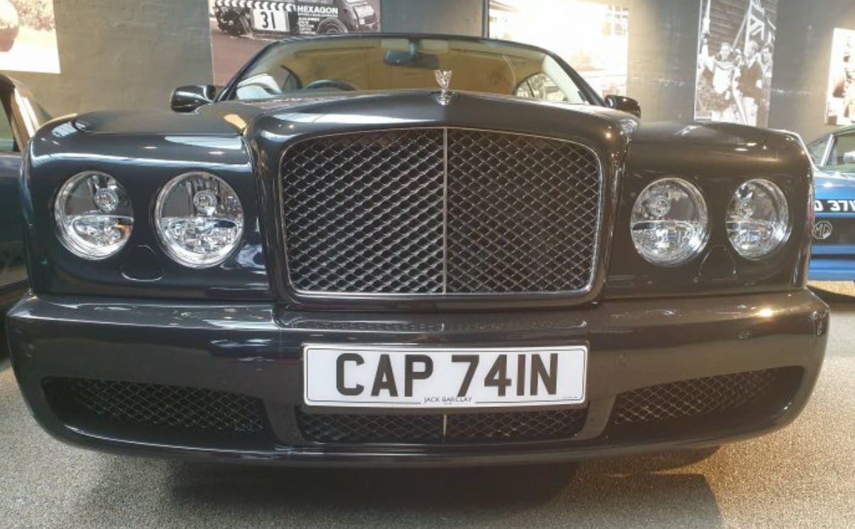 Registration plate CAPTAIN - CAP 741N