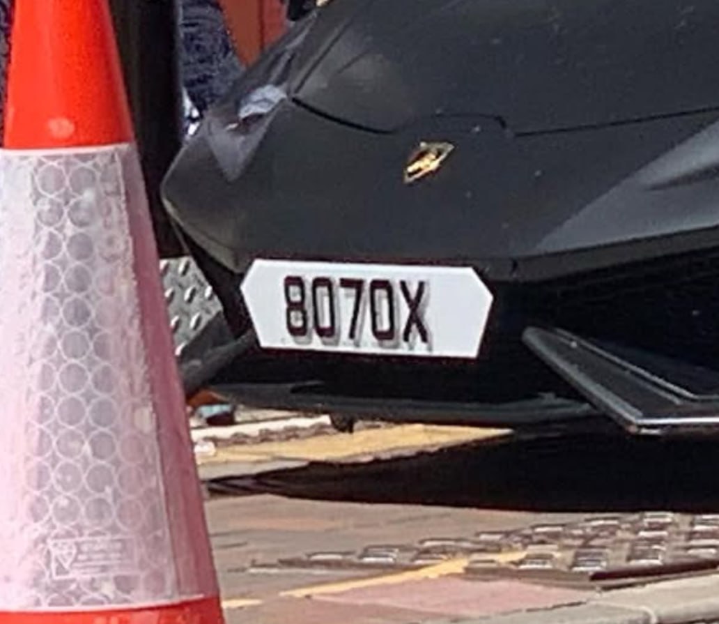 Registration plate BOTOX - 8070 X