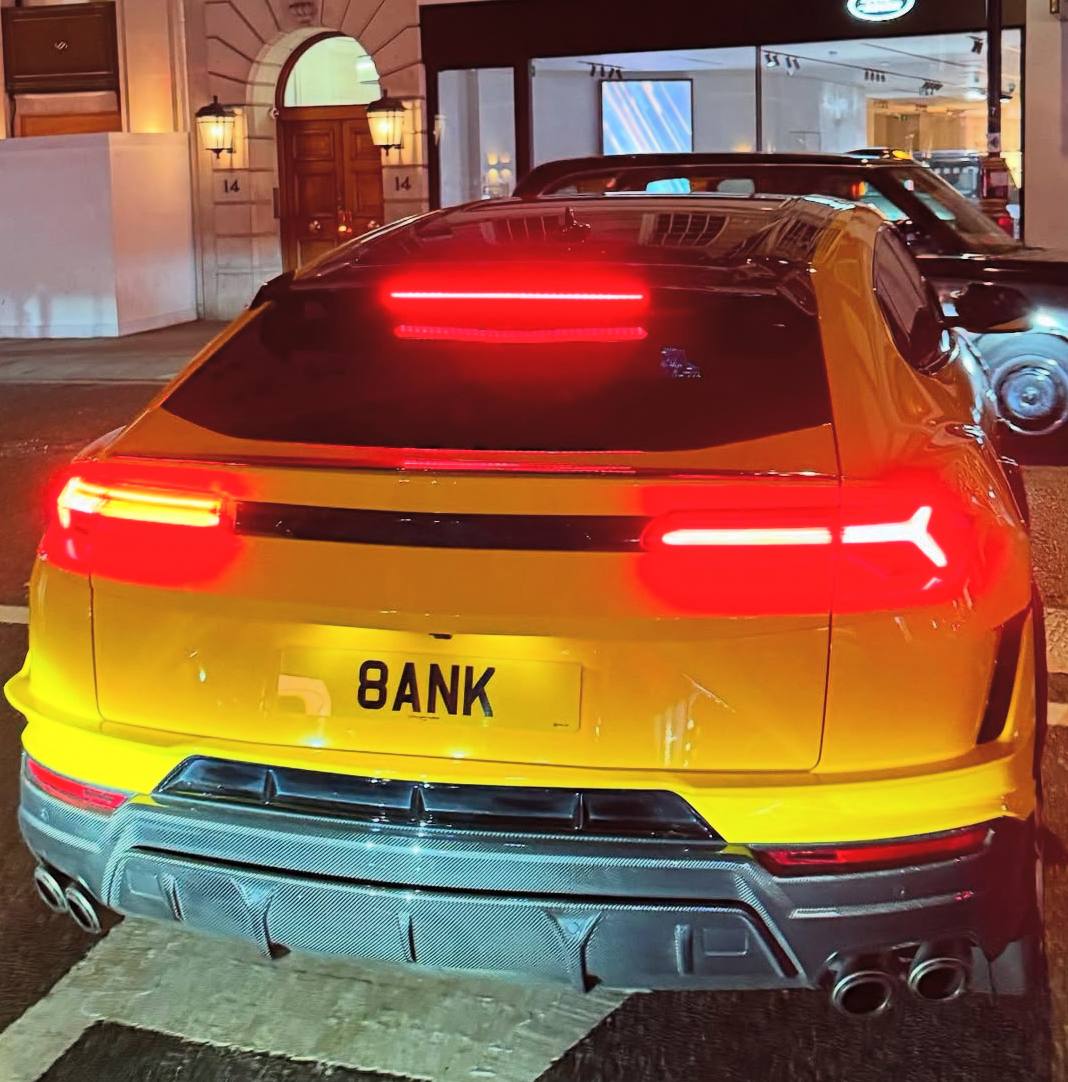 Registration plate BANK - 8 ANK
