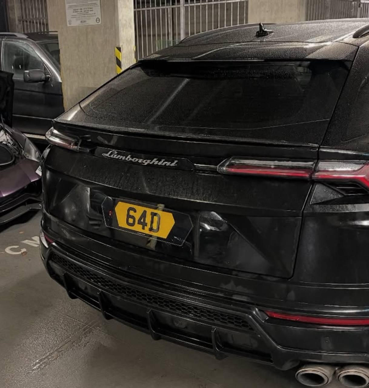 Registration plate BAD - 64 D