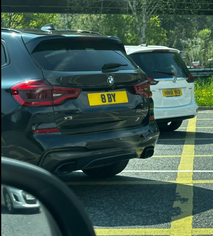 Registration plate BBY - 8 BY