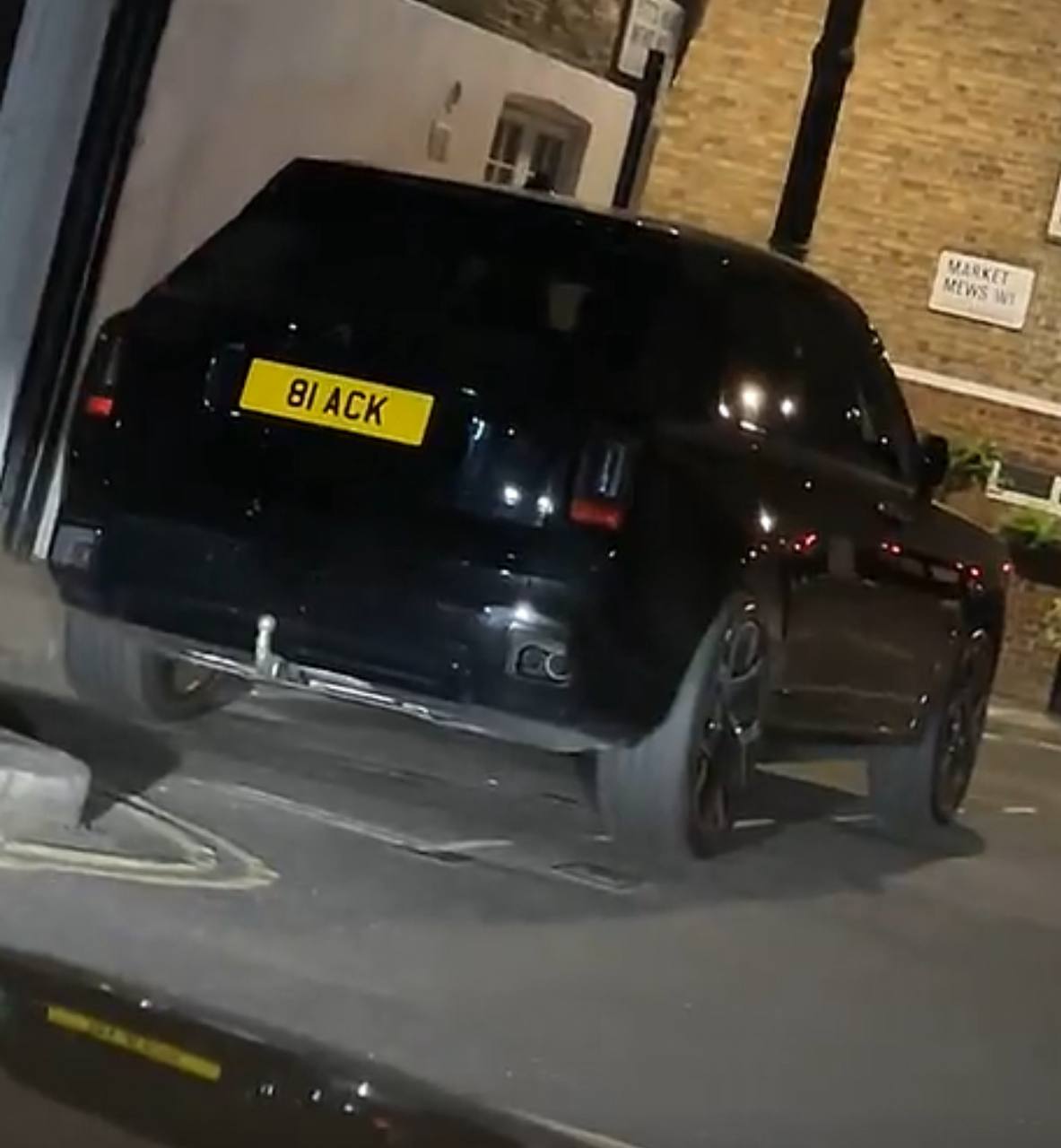Registration plate BLACK - 81 ACK